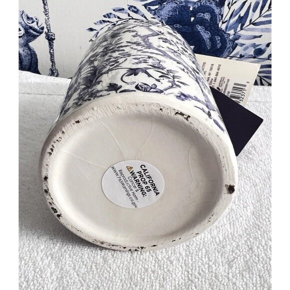 Chinoiserie Ceramic Soap Pump Maison De Base Fresh Linen Gel Birds Refillable - Picture 13 of 13